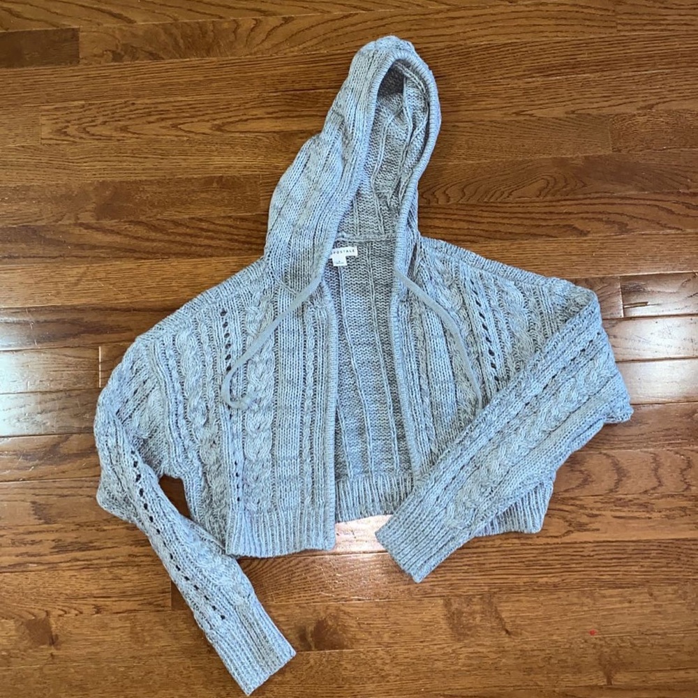 Aeropostale Cropped Cardigan Hoodie